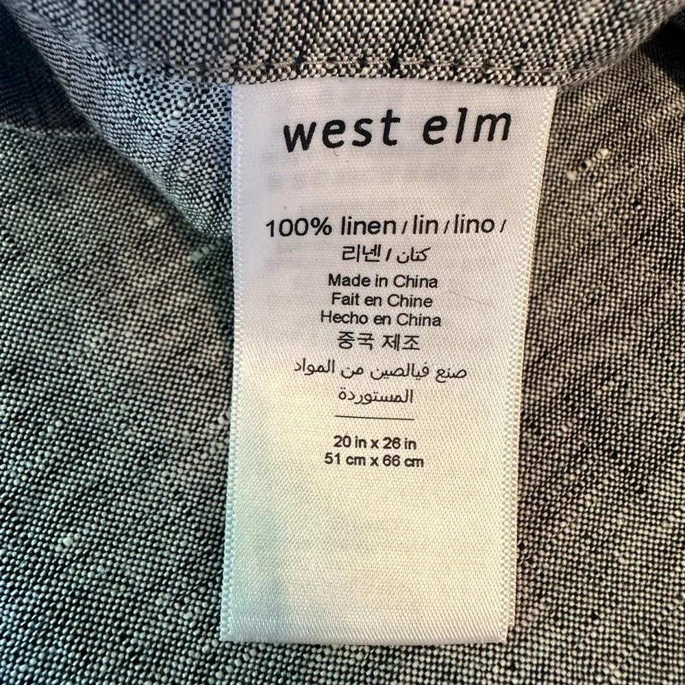 NWOT West Elm European Flax Standard Pillow Sham.